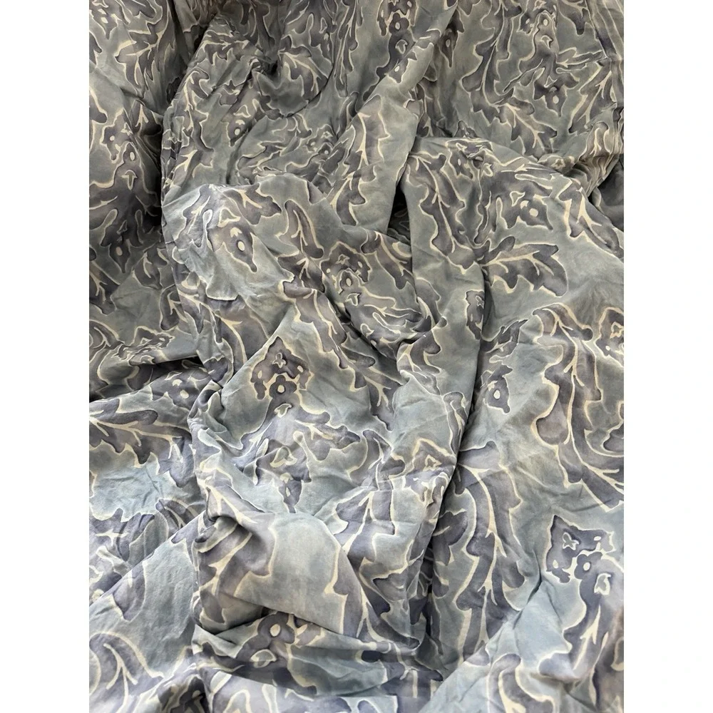 Restoration Hardware Blue Amalfi Rave Queen Size Duvet Cover Set Shams Italy